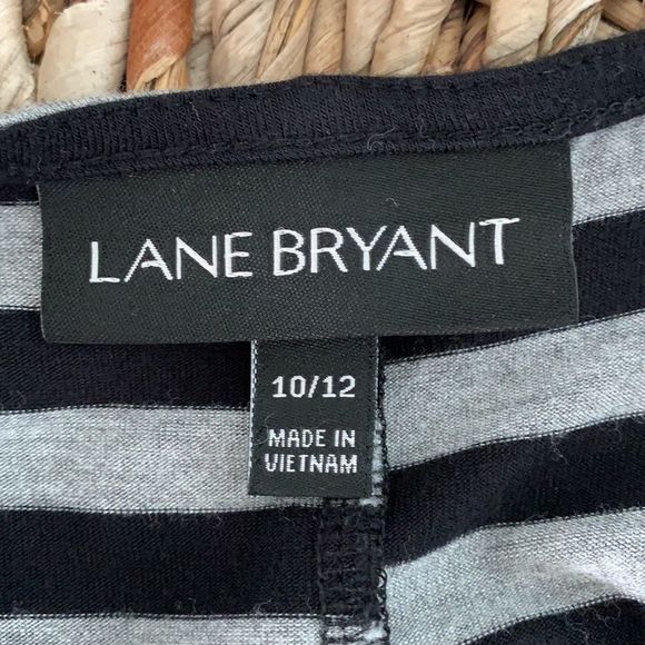 Lane Bryant Striped Vneck Swing Dress sz10/12 EUC - Picture 5 of 7